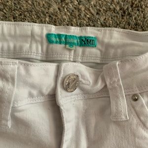 YMI distressed white jeans